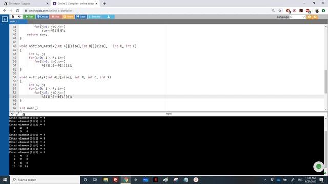 Algorithmics & Programming - Exercise - Multiply a matrix by a number смотреть онлайн