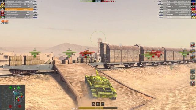 WoT Blitz: бой на T-34-2G FT карта "Эль-Аламейн" (2176 урона) смотреть онлайн