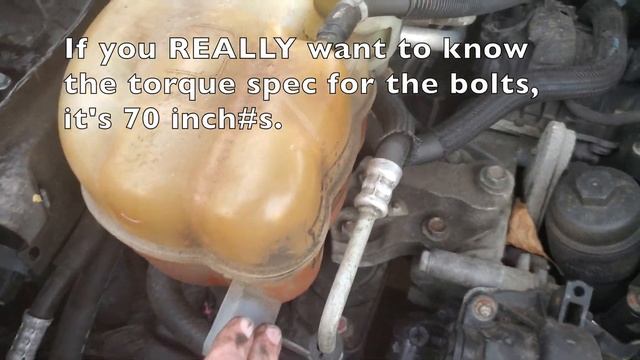 How to replace the coolant reservoir on a Dodge Journey or other FWD Chrysler Product смотреть онлайн