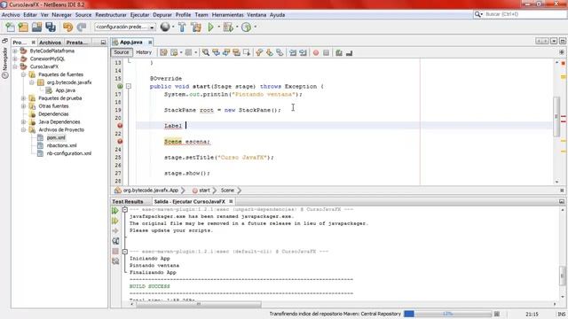 4 Desarrollo de Aplicaciones Multiplataforma con JavaFX Creando una Ventana смотреть онлайн