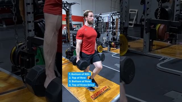 Can you PASS This Fitness TEST? Single Leg RDL Row with 100 LB Dumbbells смотреть онлайн