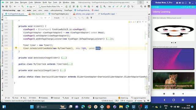 Image slider with library and without library in android studio смотреть онлайн
