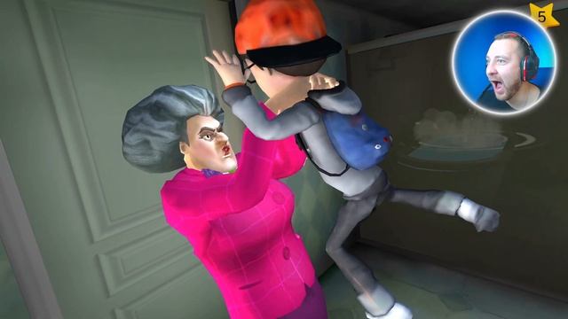 НОВАЯ ПРИЧЕСКА МИСС ТИ Scary Teacher 3D Прохождение смотреть онлайн