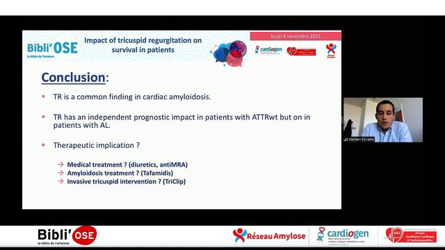 Bibli'OSE : Fuite tricuspide dans l'amylose cardiaque, EYHARTS D; Fagot J_ESC HF_34643339 смотреть онлайн
