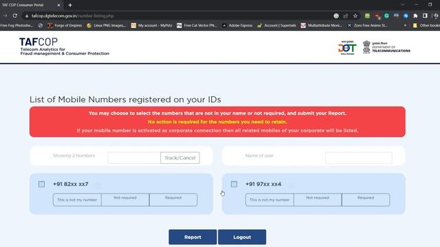 Checking List of Registered Mobile Connections under your ID | TAFCOP | For Indian Telecom Consumer смотреть онлайн