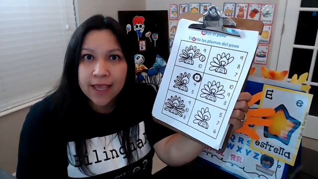 Spanish Immersion Class / Activity for November/ Elias el Pavo y la Letra E / Homeschool Spanish смотреть онлайн