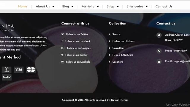 Iniya Cosmetic WordPress Theme смотреть онлайн