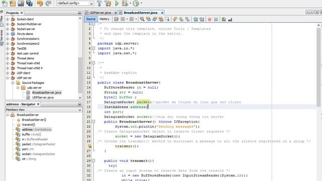 java broadcast udp server смотреть онлайн