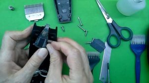 Разобрать и почистить машинку для стрижки волос Oster 616 clean hair clipper