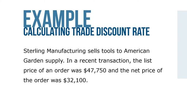 Calculating Trade Discount Rate when List Price and Net Price are Known смотреть онлайн