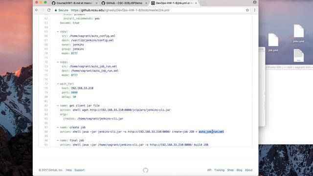 Configuring server running jenkins with Ansible playbooks смотреть онлайн