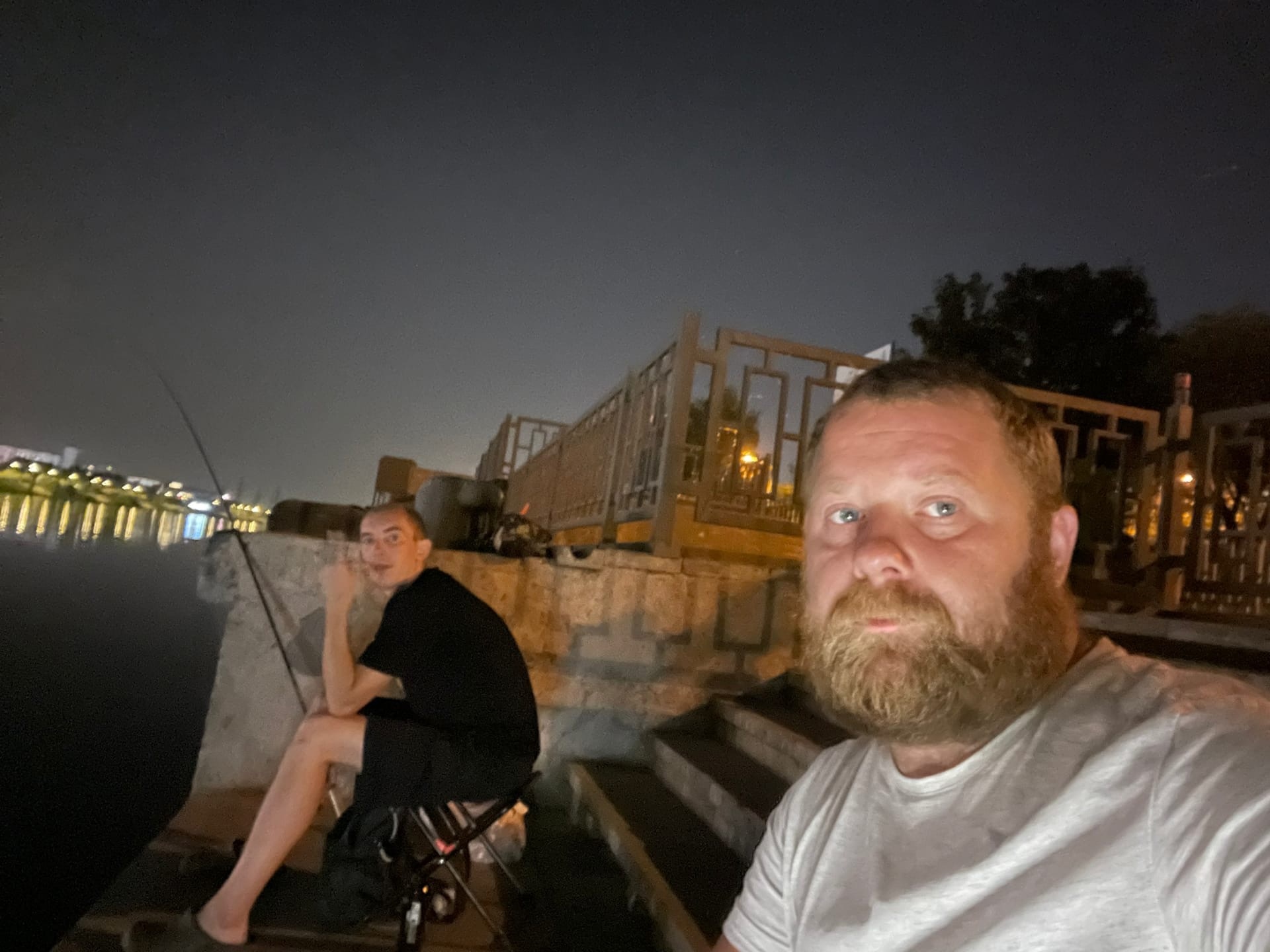 Ночная рыбалка на Москва реке район Братеево