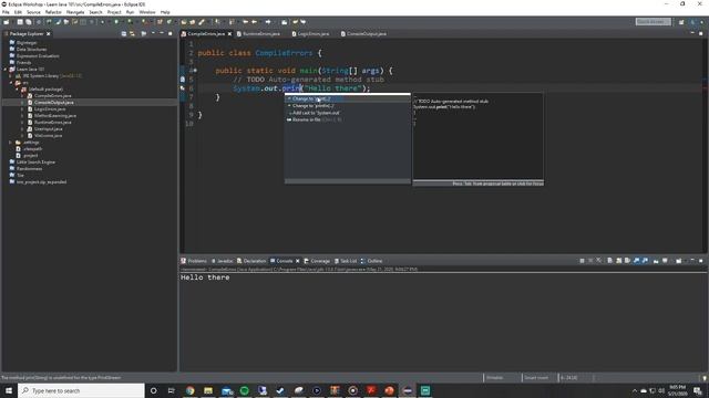 Error Types | Learn Java Programming смотреть онлайн