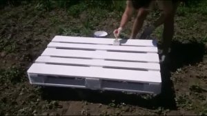 Кровать из поддонов ( 1900х1600)