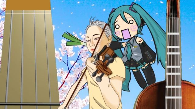 Hatsune Miku - Ievan Polkka (Play Along Violin Tab Tutorial) смотреть онлайн