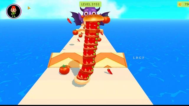 Sandwich Runner Game All Levels Walkthrough Gameplay IOS,Android New Update Max Level OWEUSH