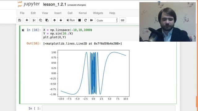 Графики функций c numpy и matplotlib (Занятие 1.2.1) смотреть онлайн