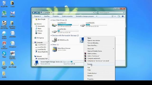флешка форматирование установка windows смотреть онлайн