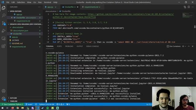 Início da construção da API em Python #1 [venv + Flask + Dev Container] смотреть онлайн