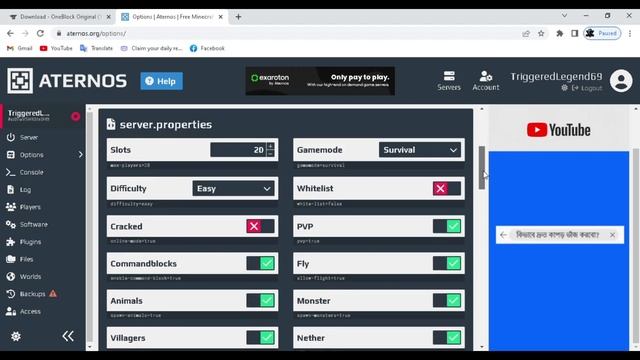 How To Make Oneblock Server In Aternos | Make Oneblock Server In Minecraft | JAVA + PE смотреть онлайн