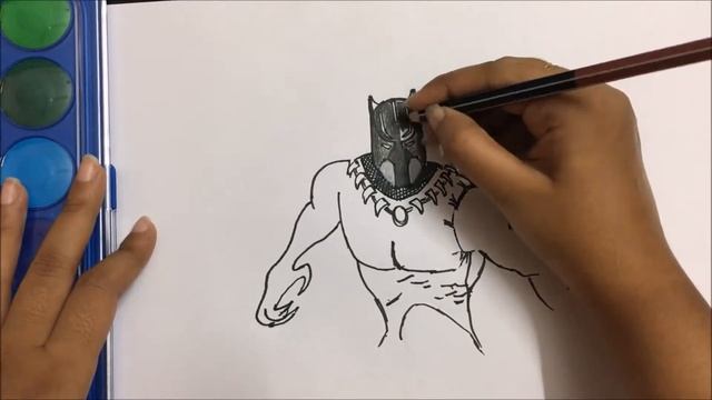 Black Panther-marvel superhero | how to draw Black Panther for kids смотреть онлайн