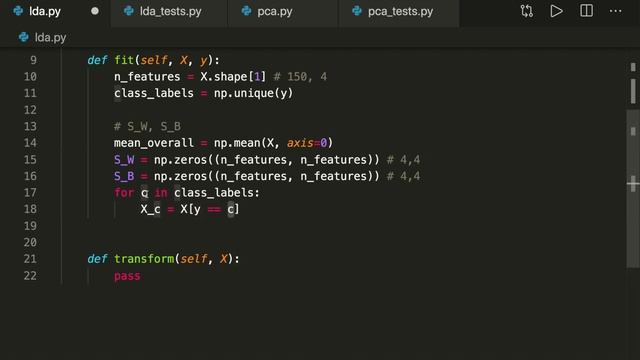 LDA (Linear Discriminant Analysis) In Python - ML From Scratch 14 - Python Tutorial смотреть онлайн