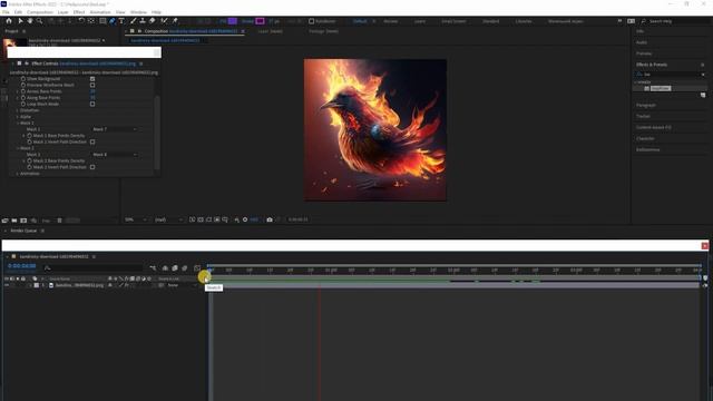 Loop Flow. Как добавить плагин в Adobe After Effects. Анимировать картинку из нейросети. смотреть онлайн