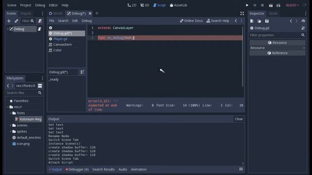 [Godot] Como printar coisas dentro do jogo смотреть онлайн