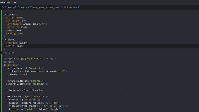 Auto Resize Textarea Height using jQuery смотреть онлайн