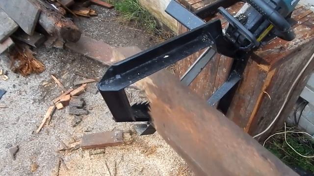 Приспособление для лёгкой заготовки дров. смотреть онлайн