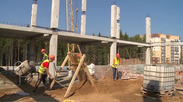 Строительство школы на 825 мест в Эжвинском районе г. Сыктывкара смотреть онлайн