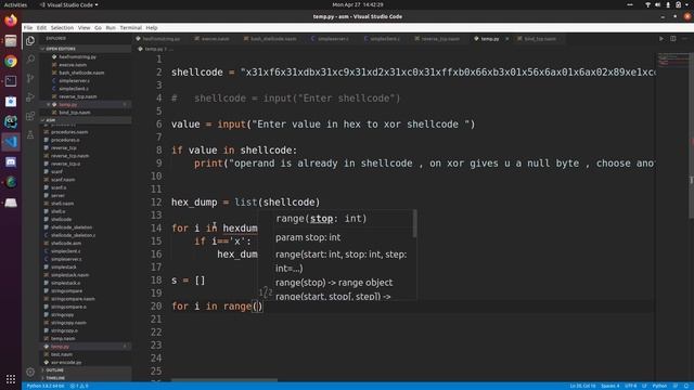Encode Shellcode using XOR Python смотреть онлайн