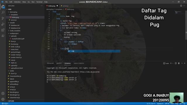 #37 Daftar Tag Dalam Pug Node-js смотреть онлайн