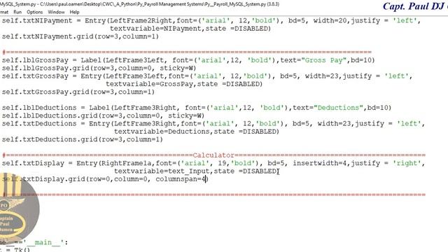 How to Create Payroll Management System with MySQL Database in Python - Part 2 of 4 смотреть онлайн