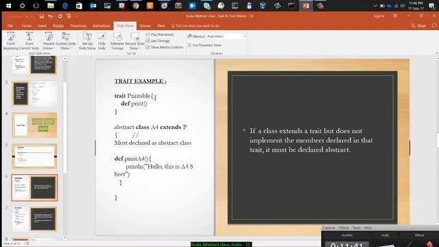 Scala Abstract class , Trait , Trait Mixins 12 смотреть онлайн