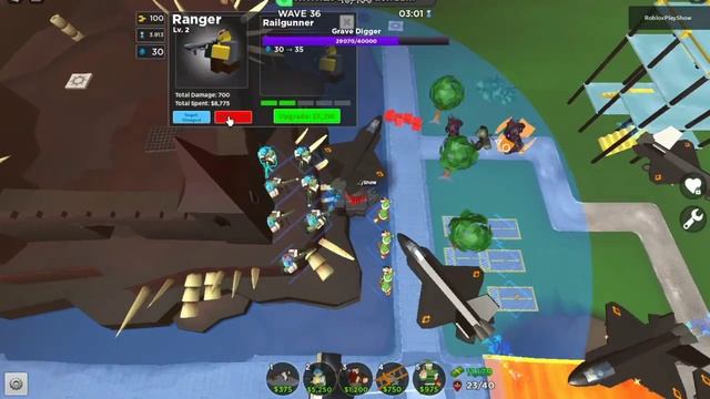 Соло хардкор 50 волна (Без Особенных башен) | Роблокс Tower Defense Simulator смотреть онлайн