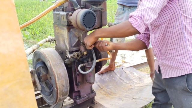 5 inches Sinchai plastic pipe | 8hp rajkot pump Diesel machine waterpump | Pani wala engine setup смотреть онлайн