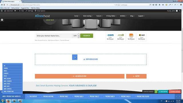 How to create Pricing Table section [Ainex Host WHMCS WordPress Integration Theme] смотреть онлайн
