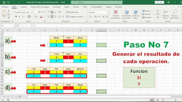 Juego matemático creado en Excel - para niños y jóvenes смотреть онлайн
