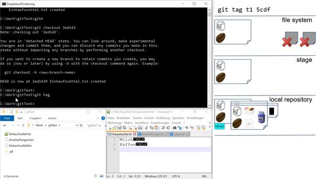 [SCM 05] git - Kennzeichnen von und Zugreifen auf bestimmten Versionen смотреть онлайн