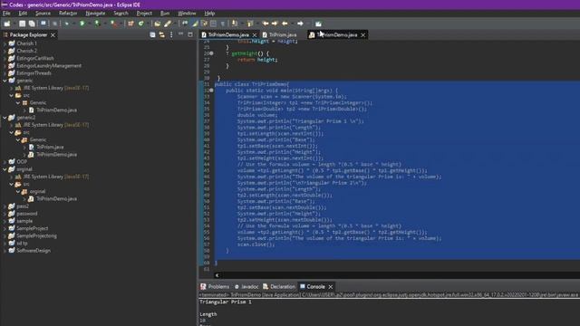 Generic TriPrism java part 2 смотреть онлайн