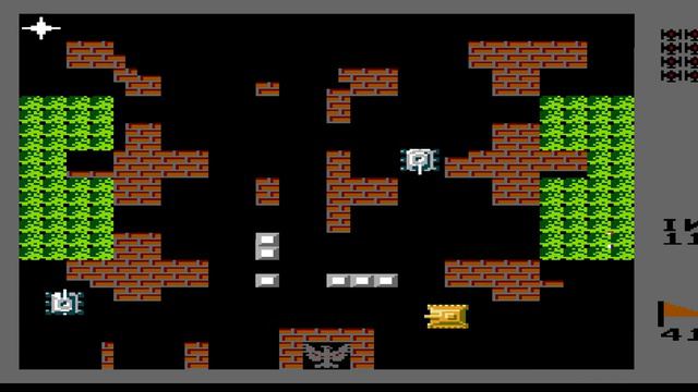 Tank Duel (Battle City Hack) (NES, 1985) Уровень 41