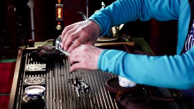 Основной способ заваривания зелёного чая в Китае.