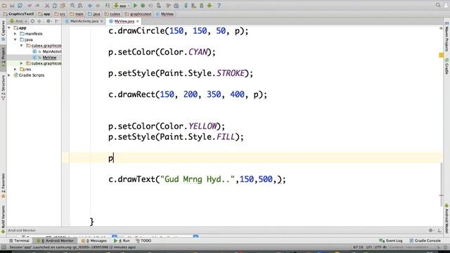 SurfaceView, SurfaceHolder and Canvas in Android. смотреть онлайн