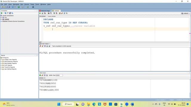 Ref Cursor | Dynamic Cursor | Cursor Variable | Oracle PLSQL | VARAHI IT смотреть онлайн