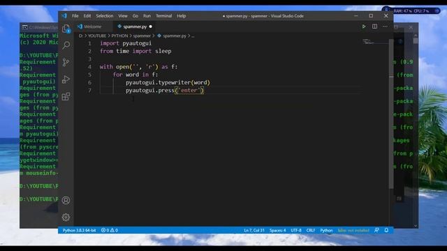 How to make a simple Spam Bot with python (and get blocked) смотреть онлайн
