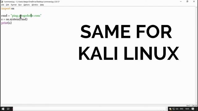 Run Shell Commands Using Python In Linux & Windows | Python Automate | Hindi/English смотреть онлайн