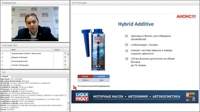 Вебинар Liqui Moly | Новинки продукции 2017 | 12.17 смотреть онлайн