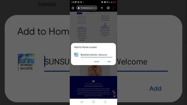 How to add SUNSUB page to your home screen for easy access смотреть онлайн