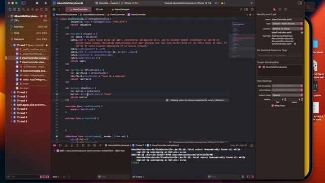 Делаем iOS приложение на Swift, programmatic UI | Знакомство с UIKit смотреть онлайн